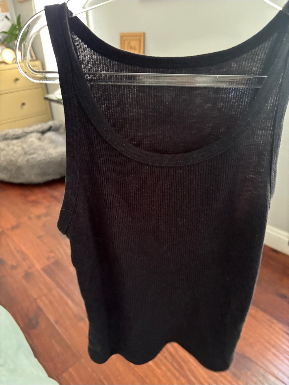 Brandy Melville Black Ribbed Tank Top